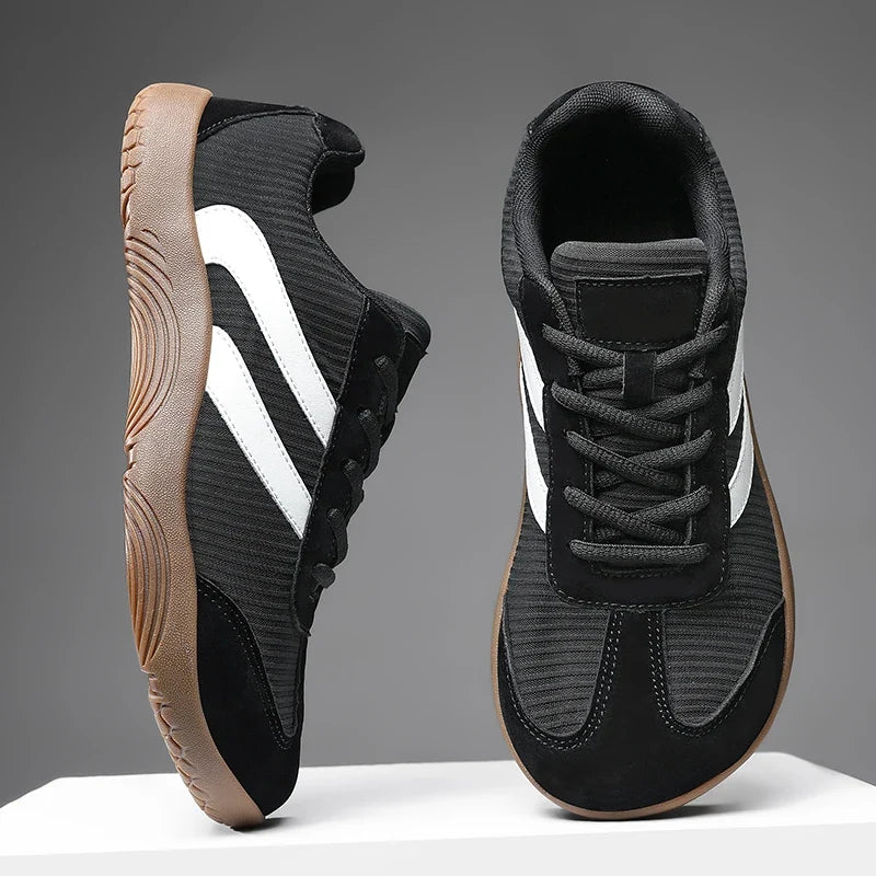 Stylish Color Block Fashion Sneaker for Women with Lace Up Panel Gum Sole Casual Style