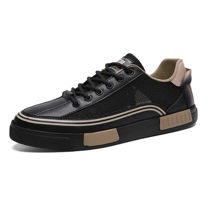 Comfortable Mesh Fashion Sneaker for Women with Lace Up Colorblock Low Top Casual Style