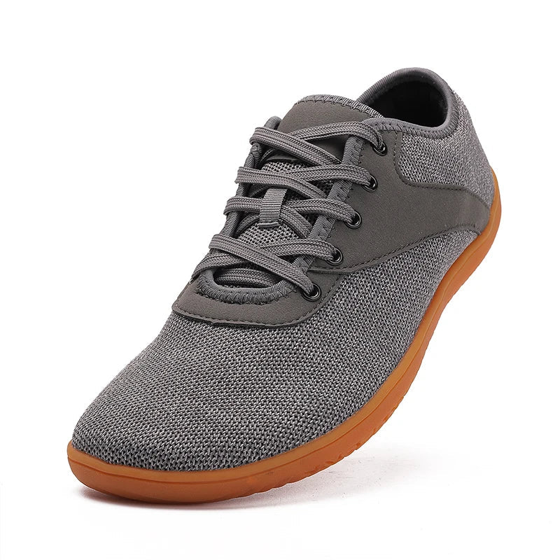 Effortless Mesh Lace Up Sneaker for Women with Round Toe Low Top Contrast Sole Casual Style