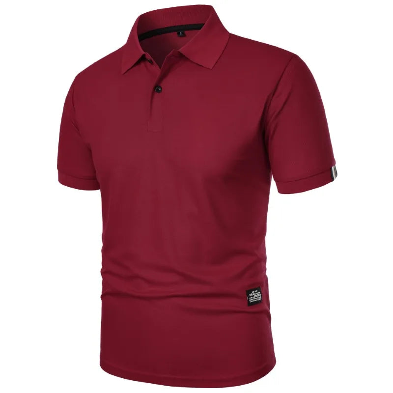 Effortless Pique Knit Polo Shirt for Women with Collar Short Sleeve Button Placket Casual Style