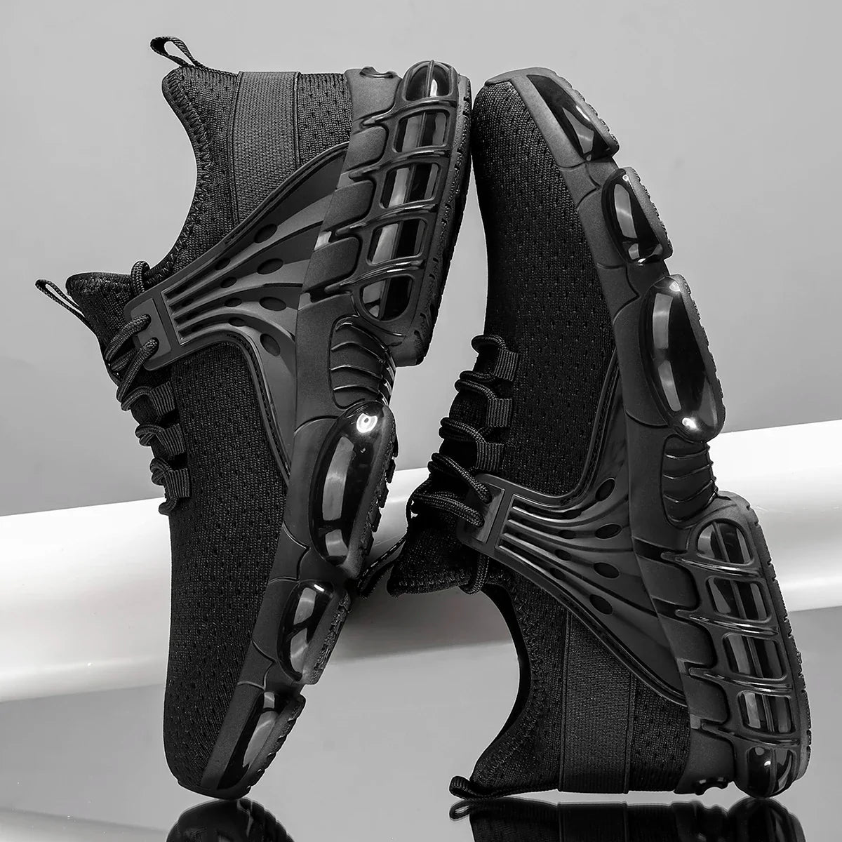 Stylish Mesh Sneaker for Women with Lace Up Chunky Sole Breathable Athletic Style