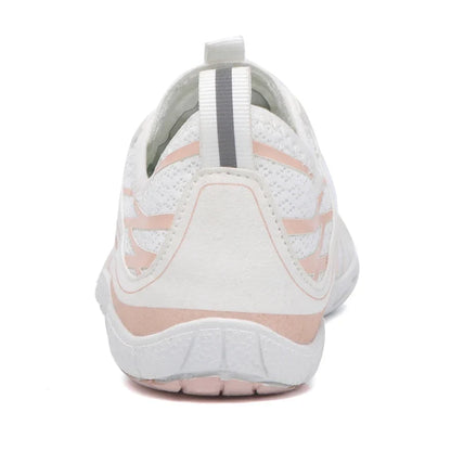 Effortless Mesh Barefoot Water Shoes for Women with Lace Up Toe Design Quick Dry Sneaker Style