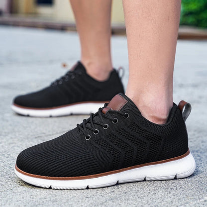 Effortless Mesh Knit Sneaker for Women with Lace Up Low Top Chunky Sole Casual Style