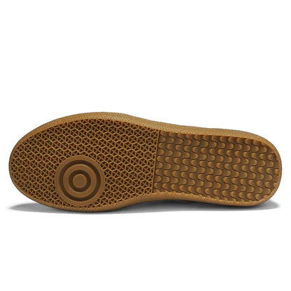 Effortless Suede Sneaker for Women with Lace Up Low Top Gum Sole Casual Style