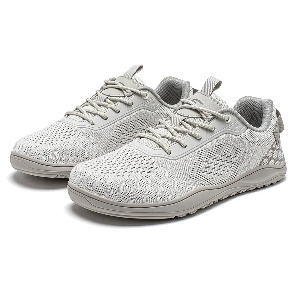 Comfortable Knit Mesh Fashion Sneaker for Women with Lace Up Breathable Lightweight Casual Style