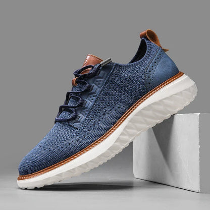 Stylish Knit Mesh Fashion Sneaker for Women with Lace Up Round Toe Cushioned Sole Casual Style