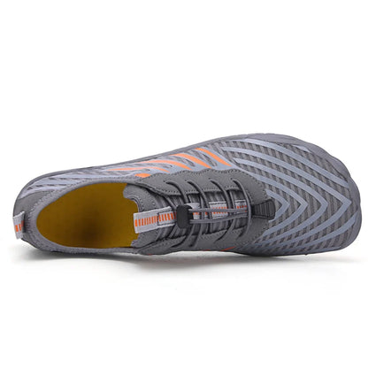 Comfortable Mesh Quick Dry Water Shoes for Women with Toggle Lace Barefoot Sole Casual Style