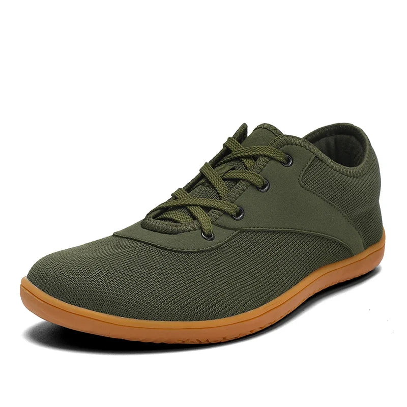 Effortless Mesh Lace Up Sneaker for Women with Round Toe Low Top Contrast Sole Casual Style