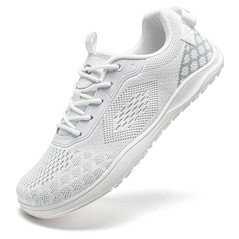 Comfortable Knit Mesh Fashion Sneaker for Women with Lace Up Breathable Lightweight Casual Style