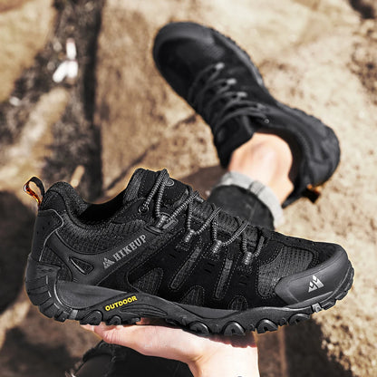Effortless Suede Mesh Hiking Sneaker for Women with Lace Up Reinforced Toe Rugged Outdoor Style