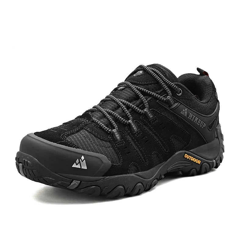 Effortless Suede Mesh Hiking Sneaker for Women with Lace Up Reinforced Toe Rugged Outdoor Style