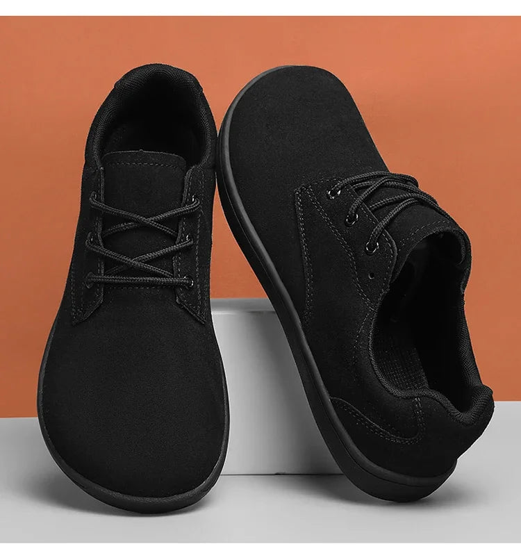 Stylish Suede Lace-Up Sneaker for Women with Round Toe Low Top Casual Style