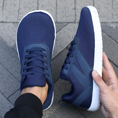 Comfortable Mesh Fashion Sneaker for Women with Lace Up Low Top Colorblock Casual Style