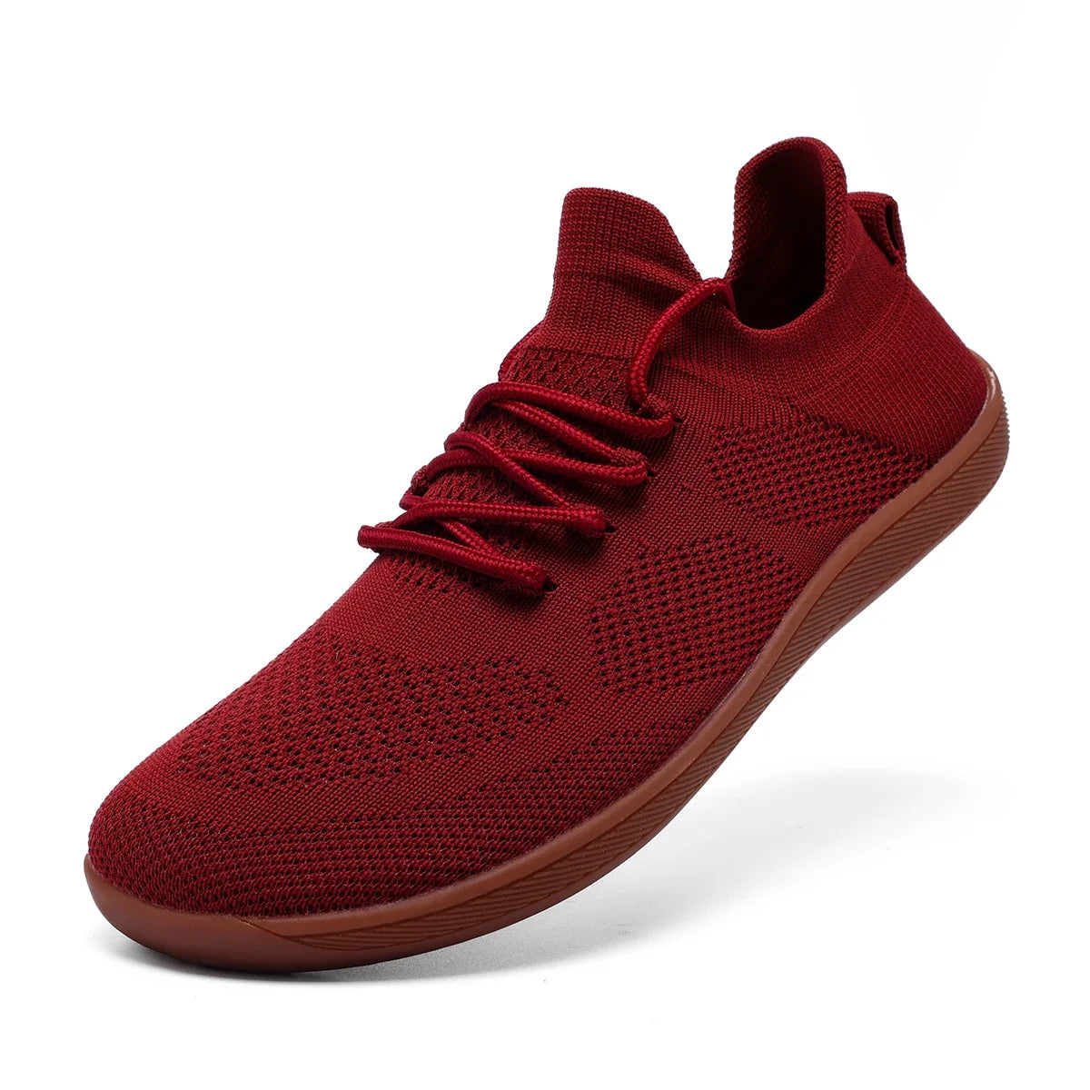 Comfortable Knit Mesh Sneaker for Women with Lace Up Low Top Breathable Casual Style