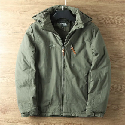 Effortless Fleece Lined Utility Jacket for Women with Hooded Long Sleeve Zip Pocket Casual Style