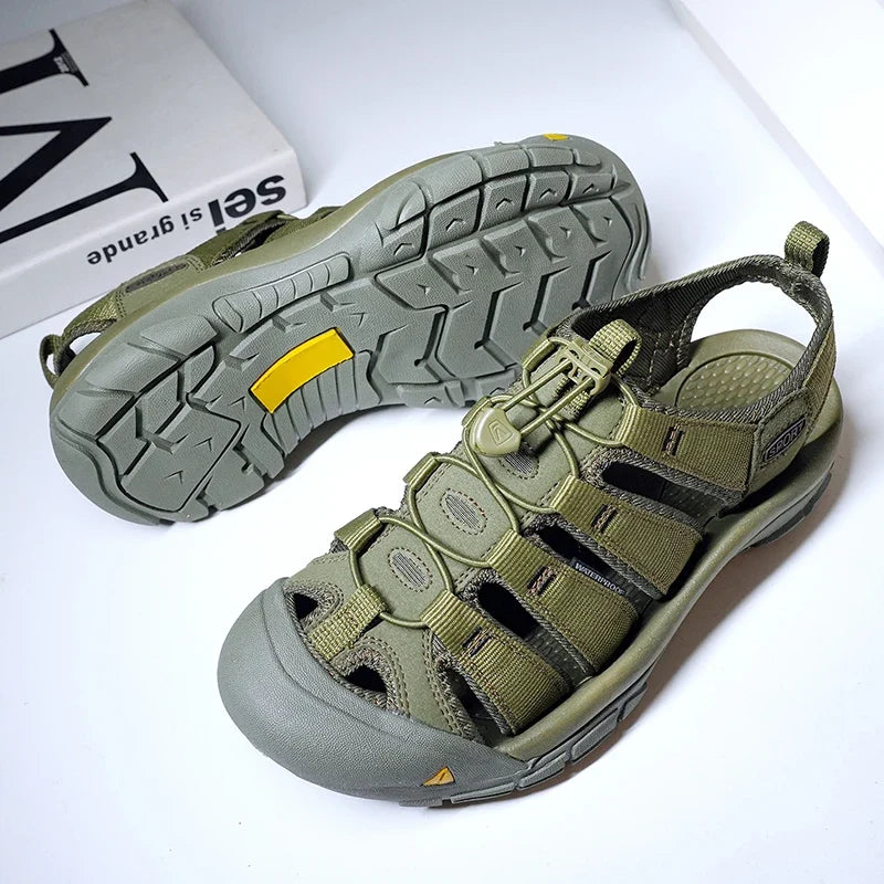 Comfortable Sport Sandal for Women with Closed Toe Bungee Lace Waterproof Trail Style