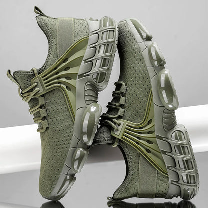 Stylish Mesh Sneaker for Women with Lace Up Chunky Sole Breathable Athletic Style