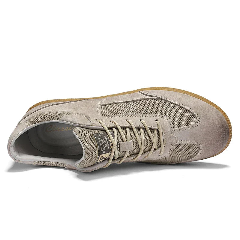Effortless Suede Sneaker for Women with Lace Up Low Top Gum Sole Casual Style