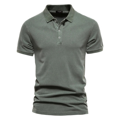 Comfortable Cotton Polo Shirt for Women with Collar Short Sleeve Button Placket Casual Style