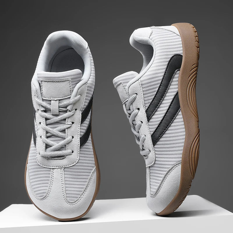 Stylish Color Block Fashion Sneaker for Women with Lace Up Panel Gum Sole Casual Style