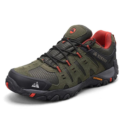 Effortless Suede Mesh Hiking Sneaker for Women with Lace Up Reinforced Toe Rugged Outdoor Style