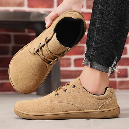 Stylish Suede Lace-Up Sneaker for Women with Round Toe Low Top Casual Style