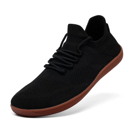 Comfortable Knit Mesh Sneaker for Women with Lace Up Low Top Breathable Casual Style