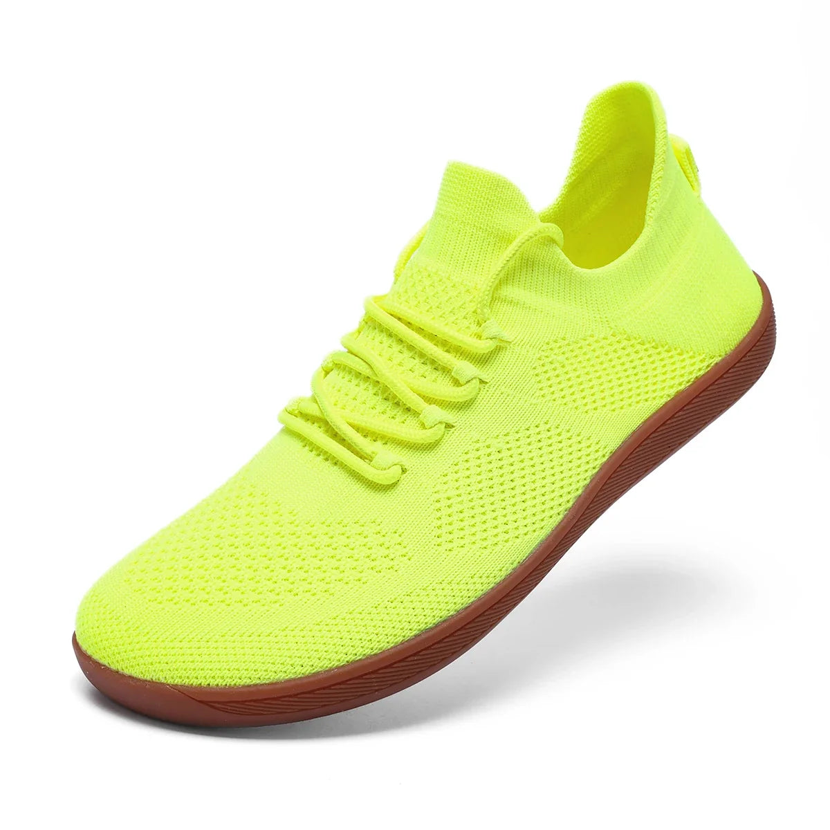 Comfortable Knit Mesh Sneaker for Women with Lace Up Low Top Breathable Casual Style