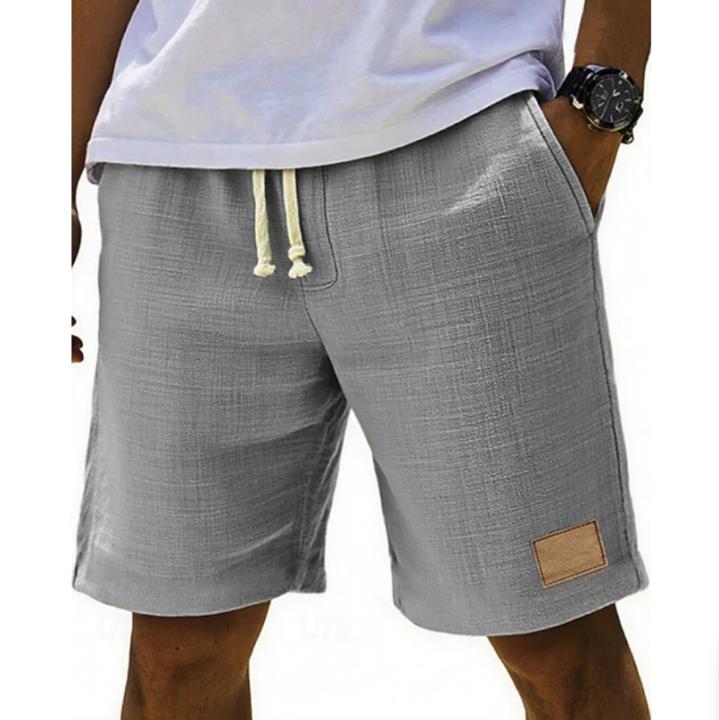 Effortless Linen Shorts for Women with Elastic Waist Drawstring Relaxed Fit Casual Style