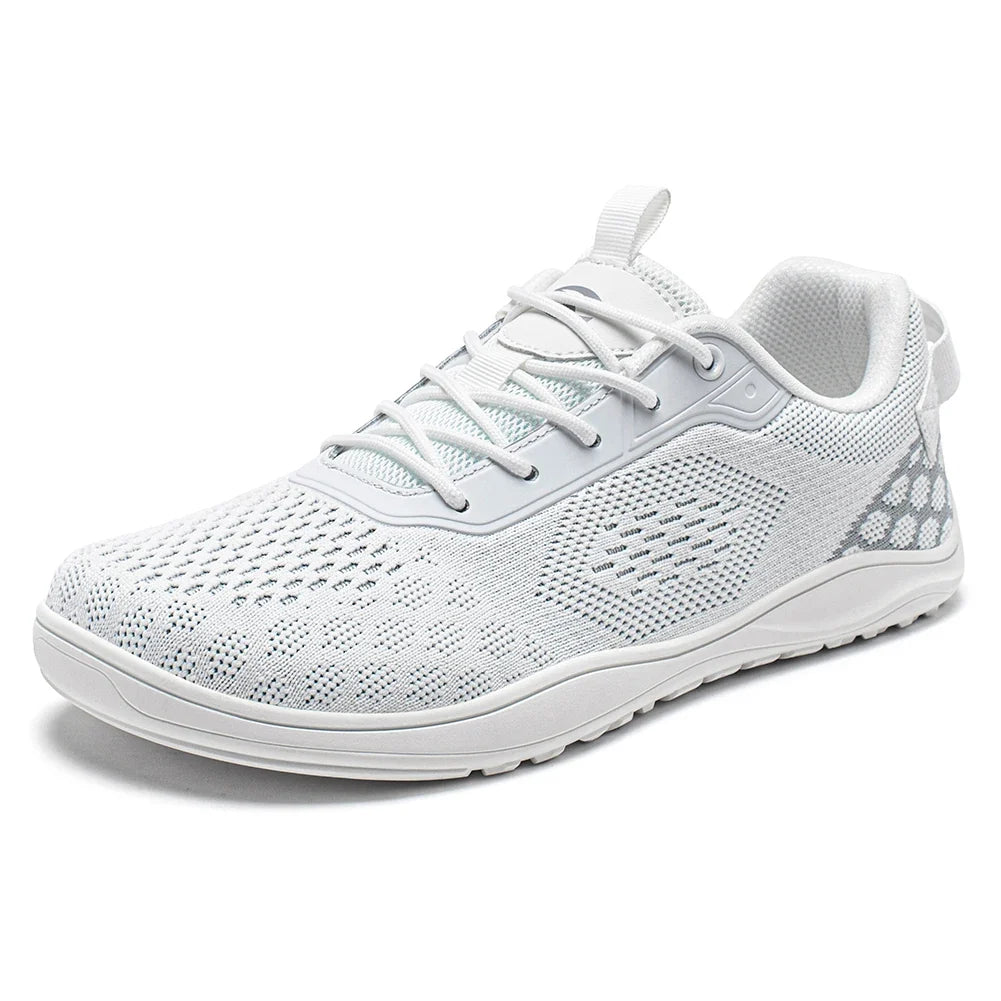 Comfortable Knit Mesh Fashion Sneaker for Women with Lace Up Breathable Lightweight Casual Style