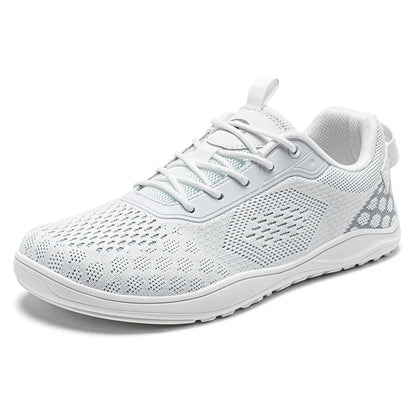 Comfortable Knit Mesh Fashion Sneaker for Women with Lace Up Breathable Lightweight Casual Style