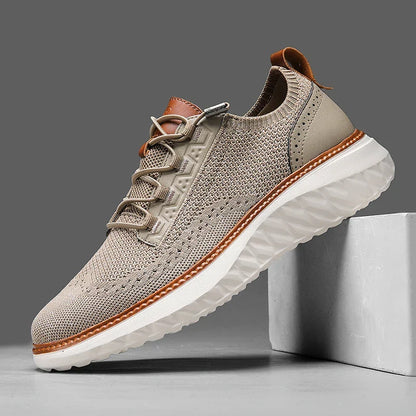 Stylish Knit Mesh Fashion Sneaker for Women with Lace Up Round Toe Cushioned Sole Casual Style