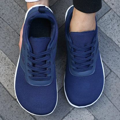 Comfortable Mesh Fashion Sneaker for Women with Lace Up Low Top Colorblock Casual Style