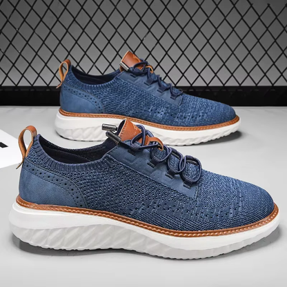 Stylish Knit Mesh Fashion Sneaker for Women with Lace Up Round Toe Cushioned Sole Casual Style
