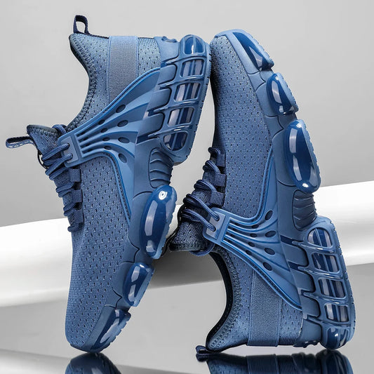 Stylish Mesh Sneaker for Women with Lace Up Chunky Sole Breathable Athletic Style