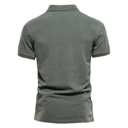 Comfortable Cotton Polo Shirt for Women with Collar Short Sleeve Button Placket Casual Style