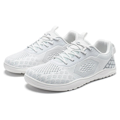 Comfortable Knit Mesh Fashion Sneaker for Women with Lace Up Breathable Lightweight Casual Style