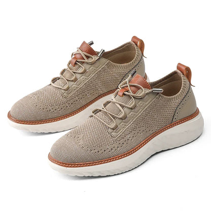 Stylish Knit Mesh Fashion Sneaker for Women with Lace Up Round Toe Cushioned Sole Casual Style