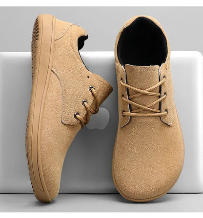 Stylish Suede Lace-Up Sneaker for Women with Round Toe Low Top Casual Style