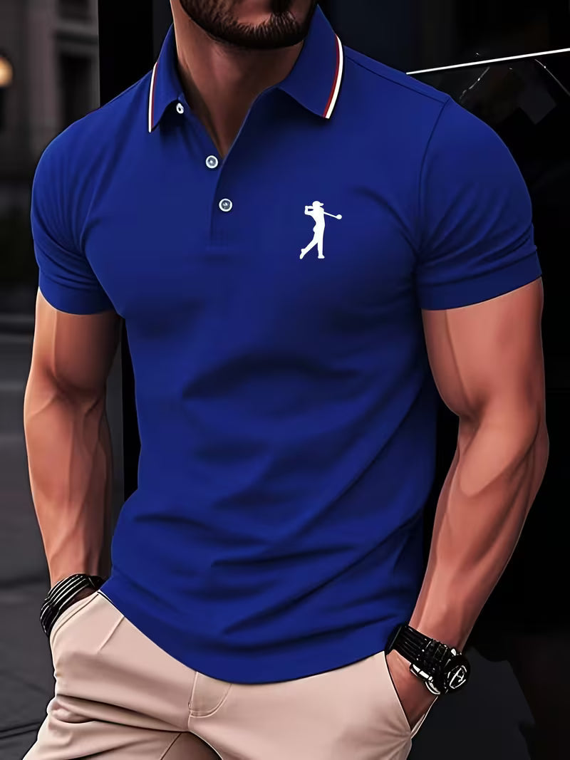 Stylish Polo Shirt for Women with Collar Short Sleeve Button Placket Casual Style