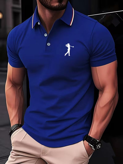 Stylish Polo Shirt for Women with Collar Short Sleeve Button Placket Casual Style