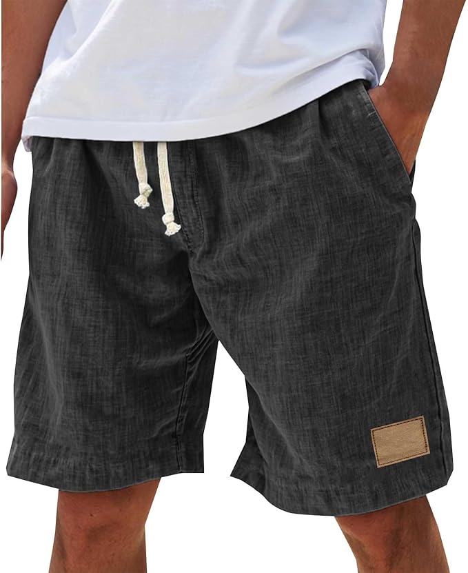 Effortless Linen Shorts for Women with Drawstring Waist Relaxed Fit Casual Style