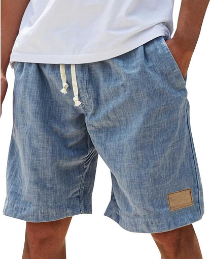 Effortless Linen Shorts for Women with Drawstring Waist Relaxed Fit Casual Style