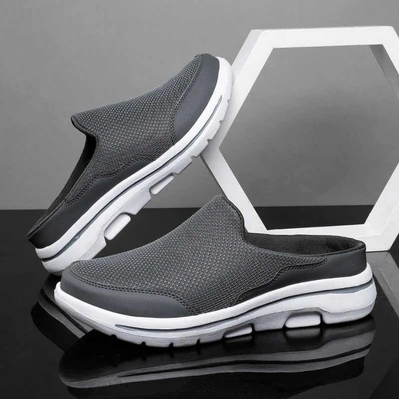 Comfortable Mesh Fashion Sneaker for Women with Backless Slip-On Cushioned Sole Casual Style