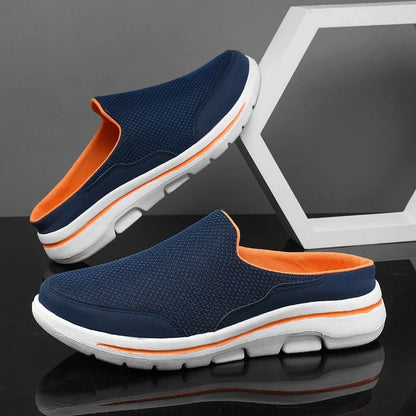 Comfortable Mesh Fashion Sneaker for Women with Backless Slip-On Cushioned Sole Casual Style