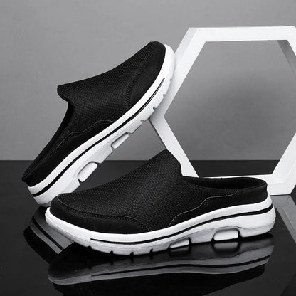 Comfortable Mesh Fashion Sneaker for Women with Backless Slip-On Cushioned Sole Casual Style