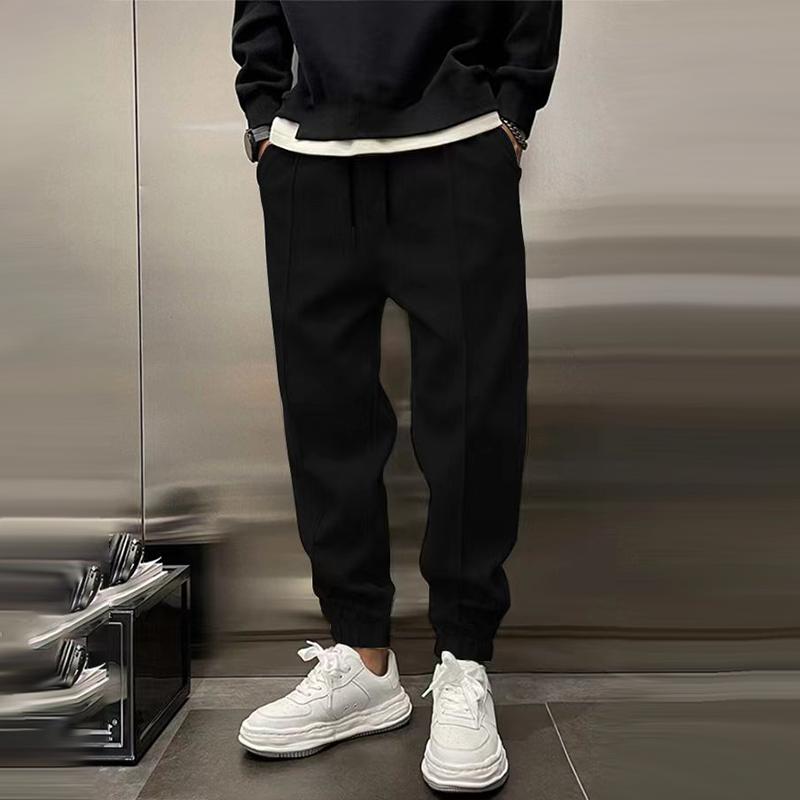Comfortable Fleece Jogger Pants for Women with Elastic Waist Drawstring Tapered Ribbed Cuff Casual Style
