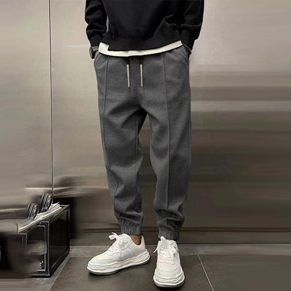 Comfortable Fleece Jogger Pants for Women with Elastic Waist Drawstring Tapered Ribbed Cuff Casual Style