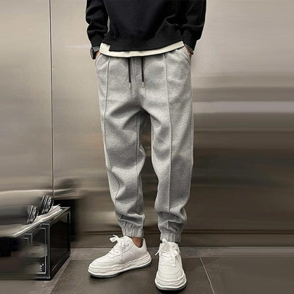 Comfortable Fleece Jogger Pants for Women with Elastic Waist Drawstring Tapered Ribbed Cuff Casual Style