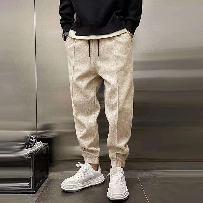 Comfortable Fleece Jogger Pants for Women with Elastic Waist Drawstring Tapered Ribbed Cuff Casual Style